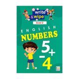 Kayan Write & Wipe Kids English Numbers Learning Worbkook - Level 2