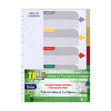True Trend Multi-Tab Colored Binder Index Dividers