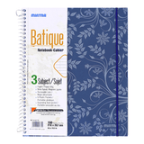 Mintra Batique Spiral Notebook 3 Subjects 150 Sheets