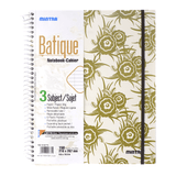 Mintra Batique Spiral Notebook 3 Subjects 150 Sheets