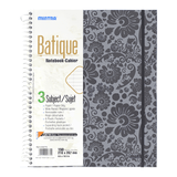 Mintra Batique Spiral Notebook 3 Subjects 150 Sheets