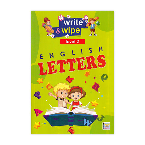 Kayan Write & Wipe Kids English Alphabet Learning Workook - Level 2