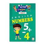 Kayan Write & Wipe Kids English Numbers Learning Worbkook - Level 2