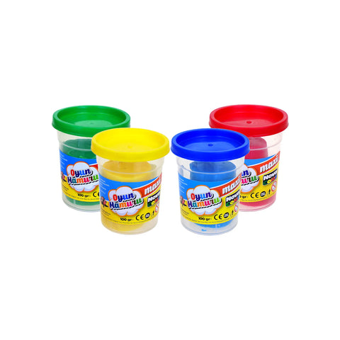 Nova Color Play Dough Set of 4 Jars x 100 g