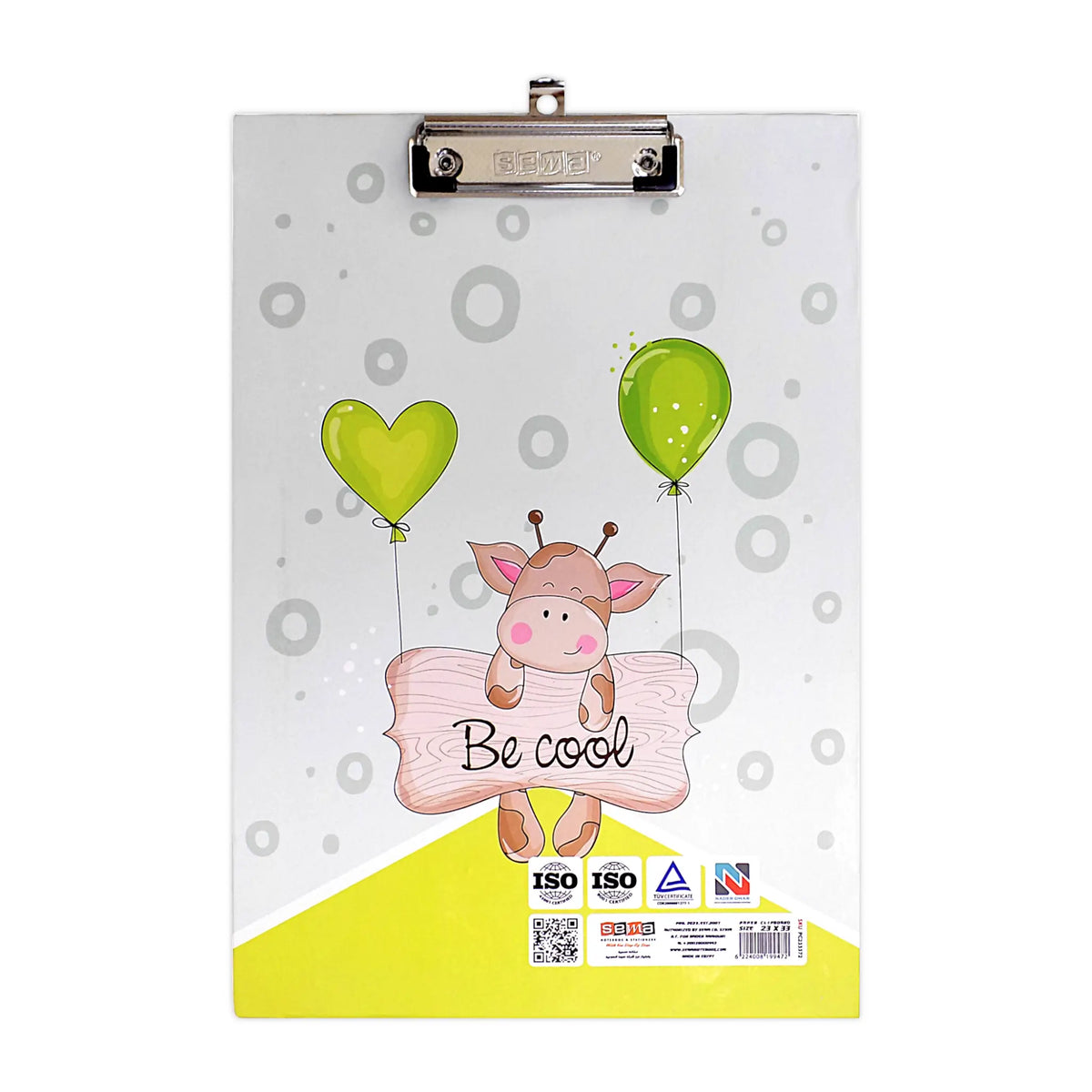 Sema Cardboard Printed Clipboard A4 – Bayan eShop