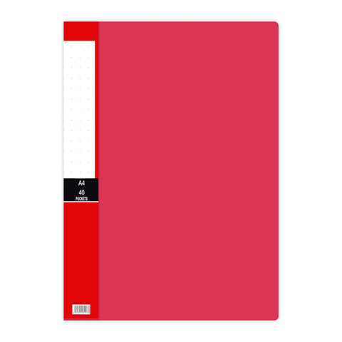 Feilibao Light Duty Display Book 40 Fixed Pockets A4