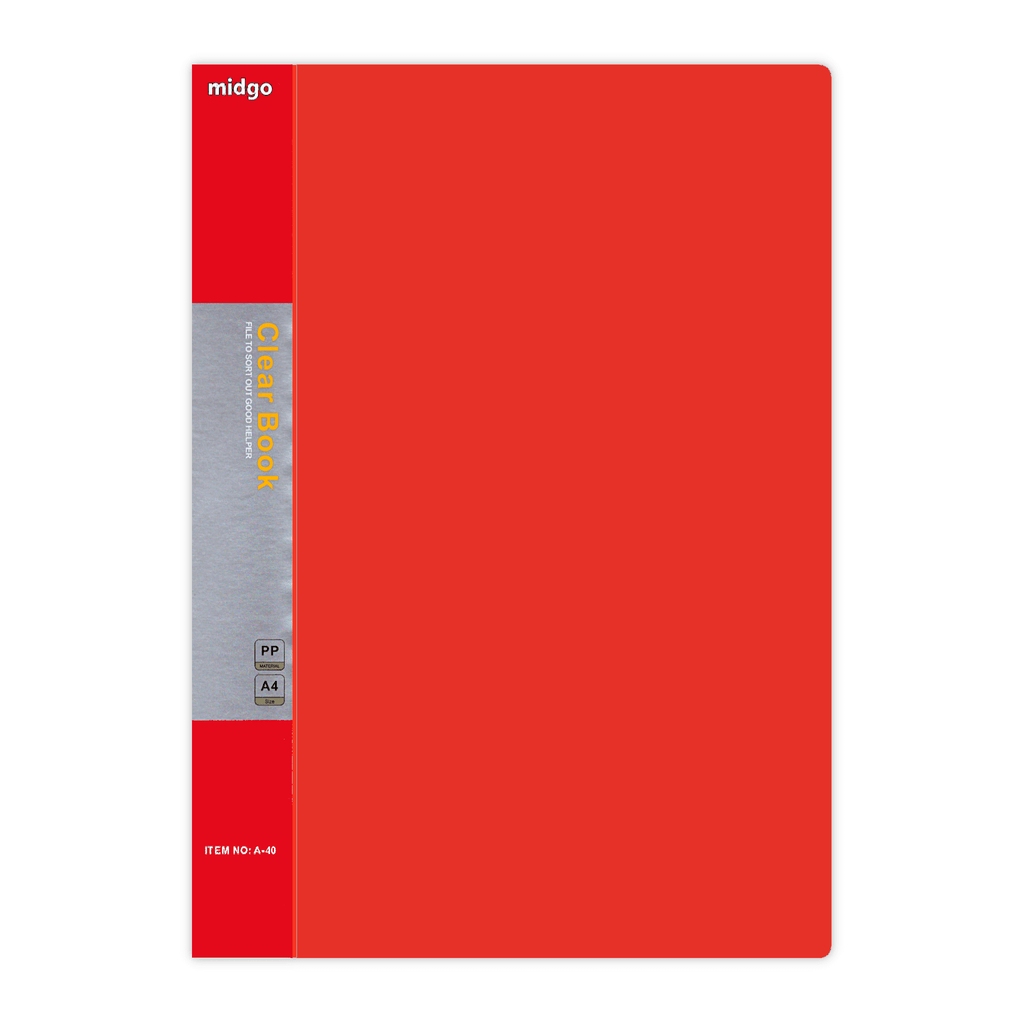 Midgo Display Book 40 Fixed Pocket A4 Bayan