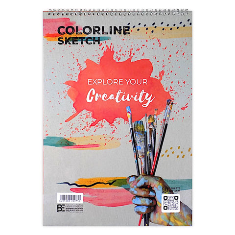 BE Spiral Sketchbook 12 Sheets 160 gsm A3 Multi-Color