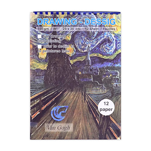 Generic Spiral Sketchbook 12 Sheets 150 gsm Multi-color B4