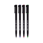 Roto Metal Clad Tip Fineliner Pen Set of 4