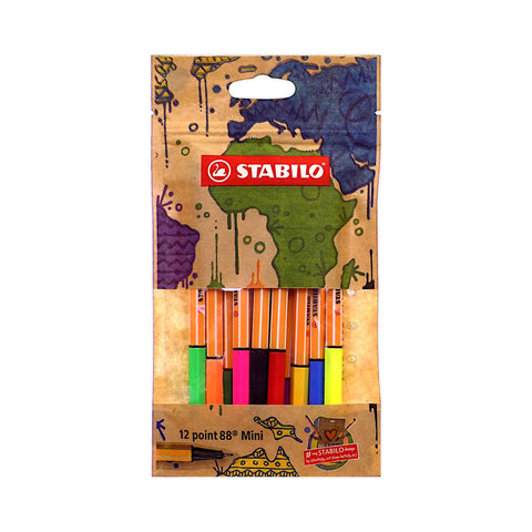 Stabilo Point 88 Mini Fineliner Pen Pack of 12