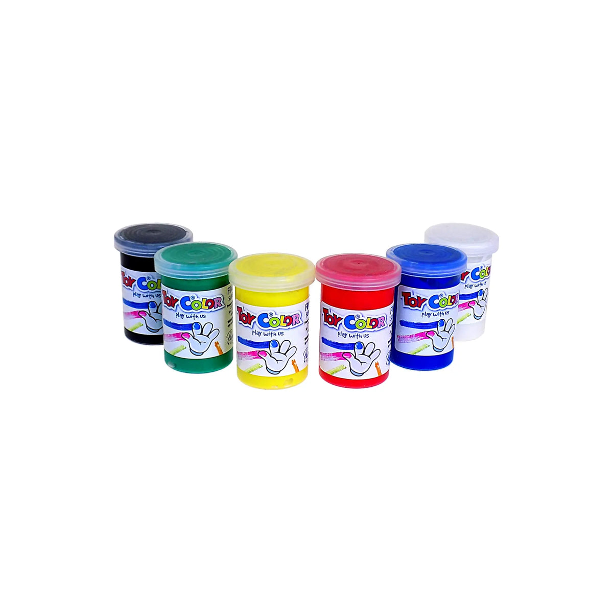 Toy Color Finger Paint Set of 6 Jars x 25 ml – Bayan eShop