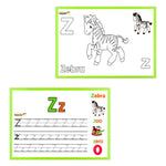 WKW Kids English Alphabet Tracing Dry Erase Flash Cards