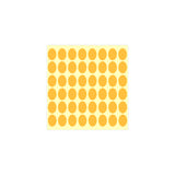 Generic Colored Oval Stickers Labels 24 x 17 mm Sheet of 48