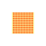 Generic Colored Round Stickers Labels 10 mm Sheet of 156