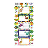 Yassin Name Label Sticker Sheet of 5 + Mini Stickers