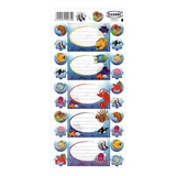 Yassin Name Label Sticker Sheet of 5 + Mini Stickers