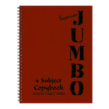 Mintra Jumbo Superior Spiral Notebook 4 Subjects 100 Sheets