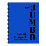 Mintra Jumbo Superior Spiral Notebook 4 Subjects 100 Sheets