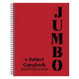 Mintra Jumbo Spiral Notebook 4 Subjects 160 Sheets A4