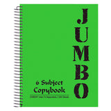 Mintra Jumbo Spiral Notebook 6 Subjects 240 Sheets A4