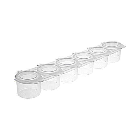 Generic Plastic Medium Paint Pots Strip of 6