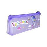 Generic Spaceman Mesh Zippered Pencil Case