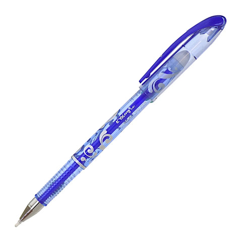 Yalong Erasable Gel Blue Ink Pen with Eraser Tip 0.5 mm
