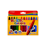 Keyroad Thick Plastic Coloring Crayons Box of 12