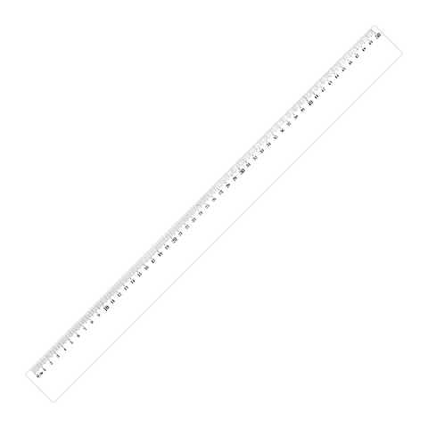 ARK Plastic Ruler 50 cm Clear