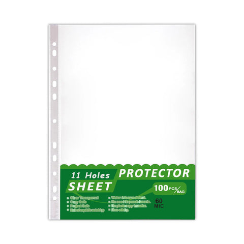 Generic U-Shape Clear Sheet Protector A4