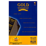 Gold Blue Film Carbon Foolscap Pack of 10