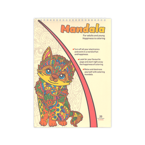 Generic Mandala Art Coloring Book - Animals