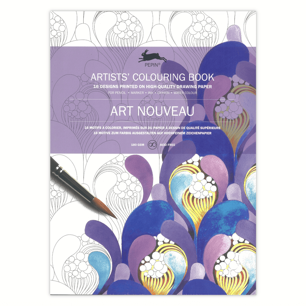 Pepin Artists' Coloring Book Art Nouveau Bayan