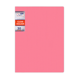 Digital Display Book 30 Fixed Pocket Fluorescent Colors A4