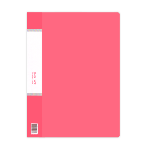 A4 Size Display Book / Clear Book Presentation File - 20 Pockets 