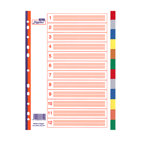 Digital Multi-Tab Colored Index Dividers