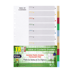 True Trend Multi-Tab Colored Binder Index Dividers