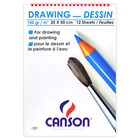 Canson Sketchbook 12 Sheets 150 gsm White B3