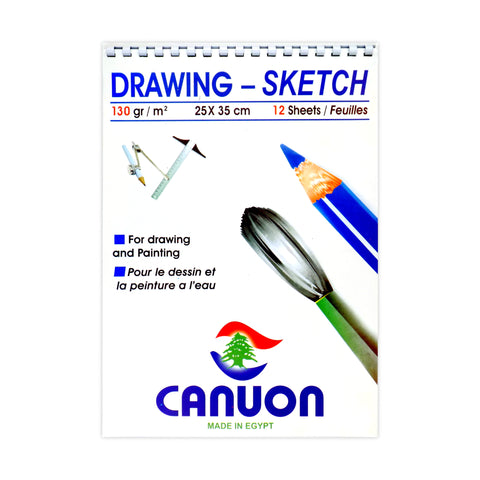 Canuon Sketchbook 12 Sheets 130 gsm Multi-Color B4