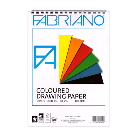 Fabriano Elle Erre Sketchbook 12 Sheets 180 gsm B4 Multi-Color