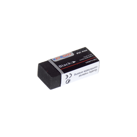 Keyroad PVC Free Eraser Medium Black
