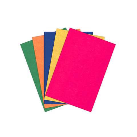 Deligao Colored Craft Felt Sheets A4 Pack of 5