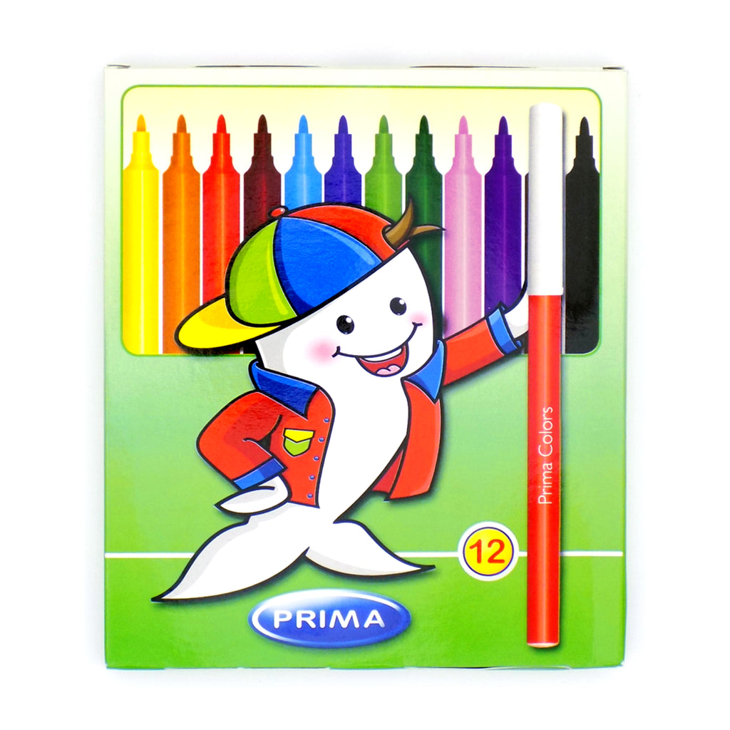Primo Fine-Tip Fibre Pen - Set of 12