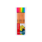 Stabilo Point 88 Neon Colors Fineliner Pen Wallet of 6