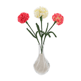 Crafty Handmade Crochet Carnation Flower Bouquet