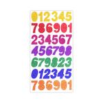 Deligao Glitter Foam Numbers Stickers Pack of 42