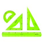 Keyroad Flexible Geometry Drawing Set 3 Pcs + 30 cm Ruler