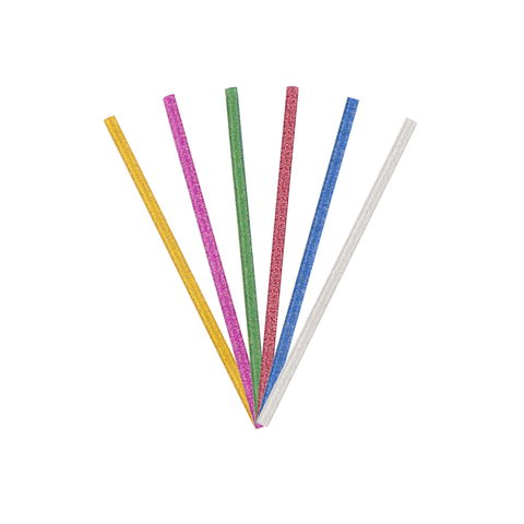 Generic Hot Melt Mini Glitter Glue Stick 7 mm Set of 6