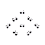 Sammy Craft Black Wiggle Googly Eyes 5 ~ 15 mm